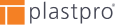 Logo consisting of the text 'plastpro' with 'plast' in black and 'pro' in orange